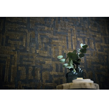 Mönstrad väggdesign med rektangulära former som dekoration