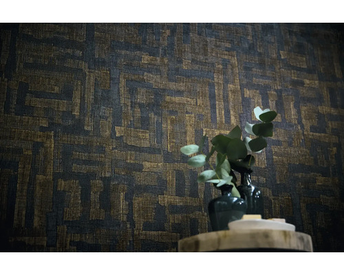 Mönstrad väggdesign med rektangulära former som dekoration