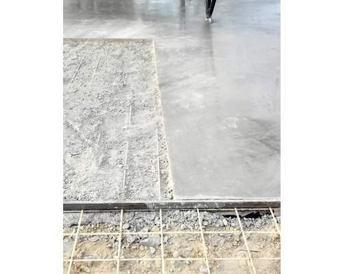 Betongolv före och efter slipning