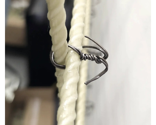 Glasfiberarmering förbunden med bindtråd