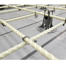 Armeringsnät med distans på en plan yta