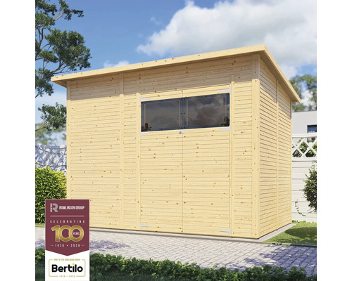 Trädgårdshus i trä med fönster för trädgården