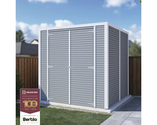 Trädgårdsskjul med dubbeldörr för utomhusbruk