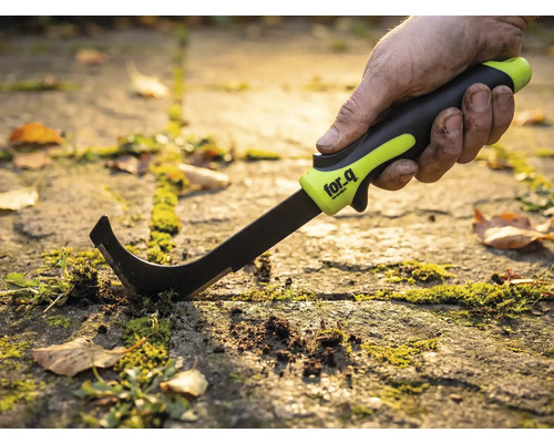 Fogskrapa för trädgårdsplattor som används på gatsten