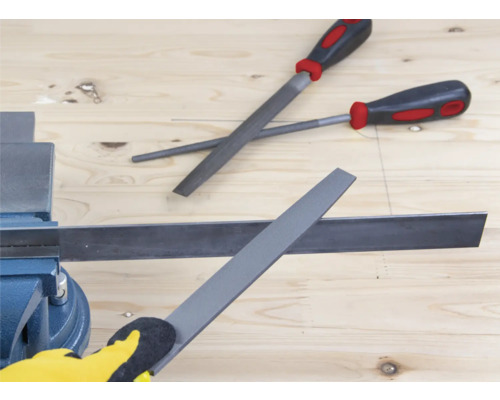 Flatfil för metallbearbetning i skruvstäd