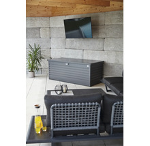 Dynbox BIOHORT 180 800L 181x79x71cm mörkgrå metallic