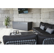 Dynbox BIOHORT 180 800L 181x79x71cm mörkgrå metallic