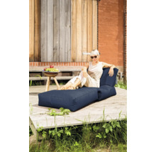 Sittsäck fåtölj SITTING POINT Twist Scuba jeansblå 90x70x80cm (180x70x60cm)