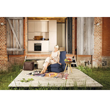 Sittsäck fåtölj SITTING POINT Twist Scuba jeansblå 90x70x80cm (180x70x60cm)