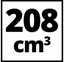 Symbol för en cylindervolym på 208 kubikcentimeter