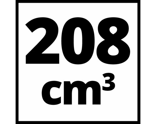 Symbol för en cylindervolym på 208 kubikcentimeter
