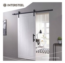 Skjutdörrhandtag INTERSTEEL Set T-modell Ø 25x305mm skjutdörrskål 220x60x6mm svart