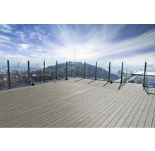 Komposittrall KONSTA Nativo startbräda ljusgrå 23x138x3000 mm