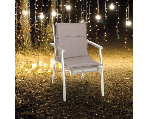 Trädgårdsstol med aluminiumram och sittdyna