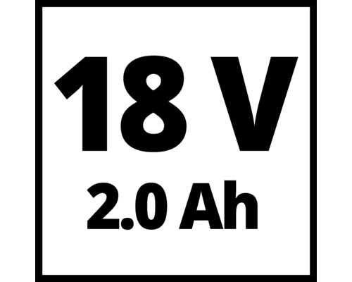 18 volt, 2.0 ampere timmars batteriinformation