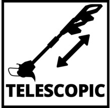 Symbol för teleskopisk grästrimmer