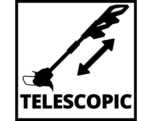 Symbol för teleskopisk grästrimmer