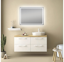 Badrumsspegel Saturn LED-belysning 80x60cm IP24