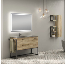 Badrumsspegel Saturn LED-belysning 80x60cm IP24