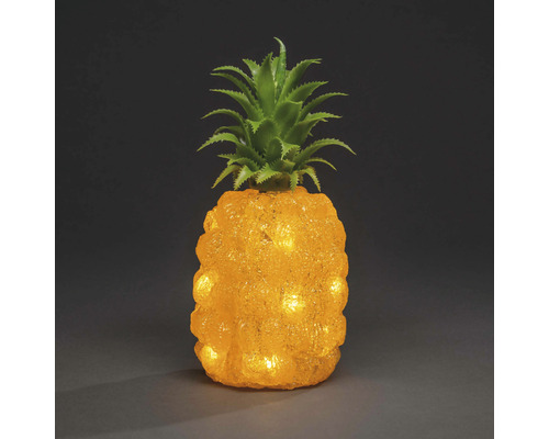 Ananas dekorativ lampa med bladkrona