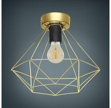 Taklampa med geometrisk design och glödlampa
