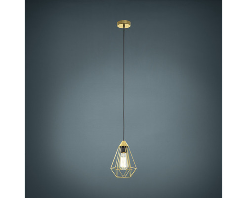 Geometrisk hänglampa med glödlampa