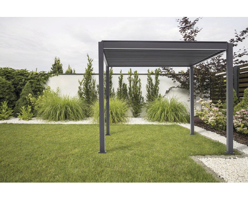 Pergola MIRADOR Classic stolptjocklek 11x11cm 300x400x250cm antracit