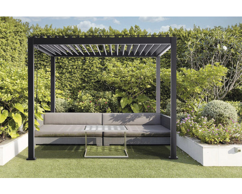 Pergola MIRADOR Basic stolpbredd 8,8x8,8cm 300x300x240cm antracit