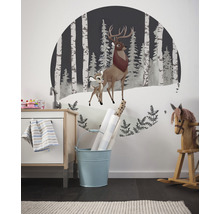Fototapet KOMAR Bambi Great Prince svart Ø125cm DD1-014