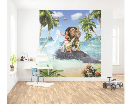 Barnrum med fototapet med motiv från filmen Vaiana