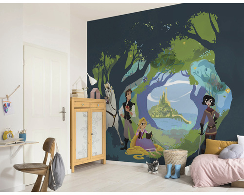 Barnrum med en fototapet med Rapunzel motiv