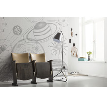 Fototapet KOMAR Cosmos Sketch vit 6 delar 300x280cm IAX6-0017