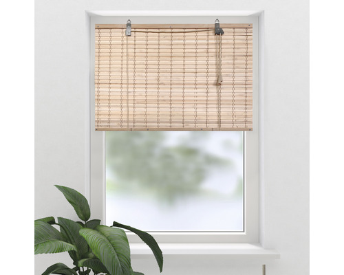 Rullgardin mörkläggande SOLUNA bambu platt natur 60x160cm Rullgardin mörkläggande SOLUNA bambu platt natur 60x160cm