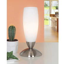 Bordslampa med metallfot och lampskärm