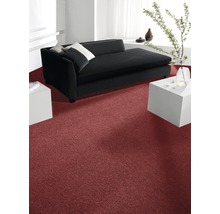 Heltäckningsmatta Velours verona ux röd 400cm bred (metervara)