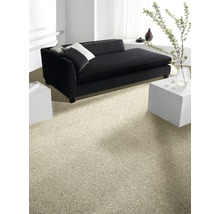 Heltäckningsmatta Velours verona ux ljusbeige 400cm bred (metervara)