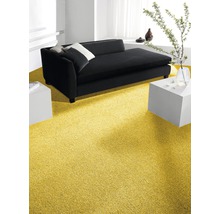 Heltäckningsmatta Velours verona ux gul 400cm bred (metervara)