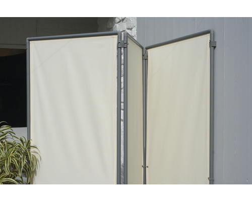 Tygningsskärm med metallram