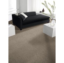Heltäckningsmatta Velours verona ux taupe 400cm bred (metervara)