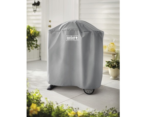 Weber logotyp Grillöverdrag på terrass
