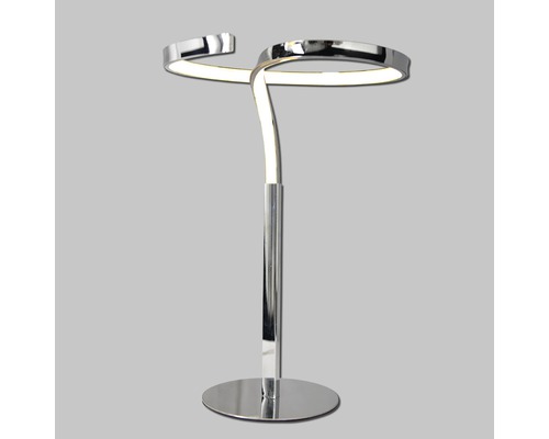 Bordslampa med kromfot och LED-lampor