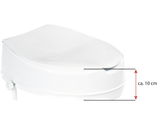 Toalettförhöjning cirka 10 centimeter hög