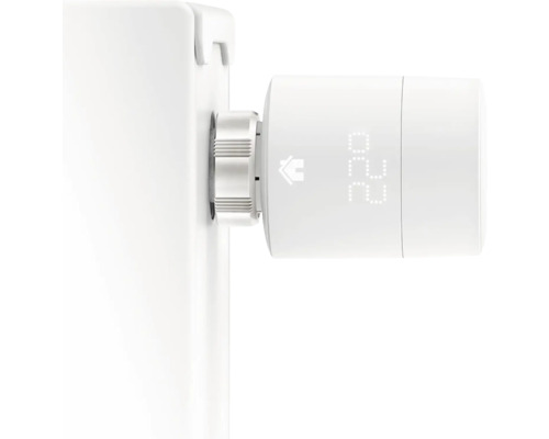 Elektronisk radiatortermostat på radiator