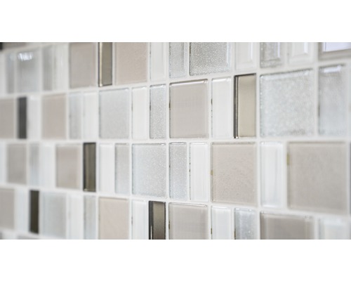 Glasmosaikplattor, fyrkantiga