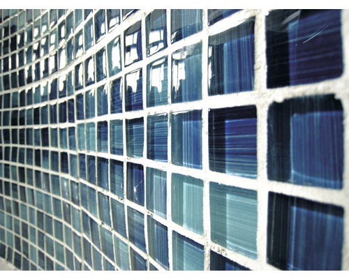Mosaikplattor av glas, närbild