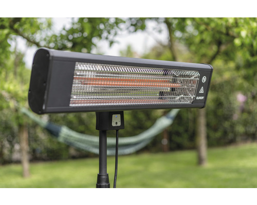 Elektrisk terrassvärmare för utomhusbruk på stativ