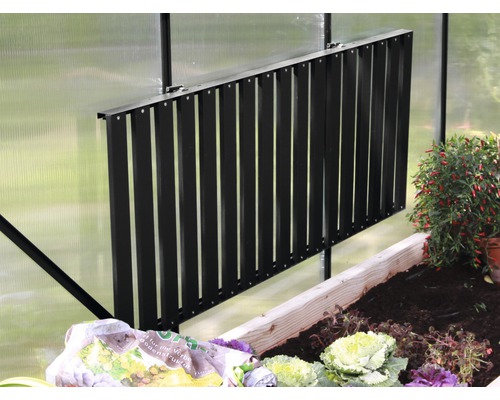 Växthusjalusi för temperaturreglering