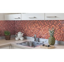 Mosaik glas XCM CB 30 mix röd 30x30 cm