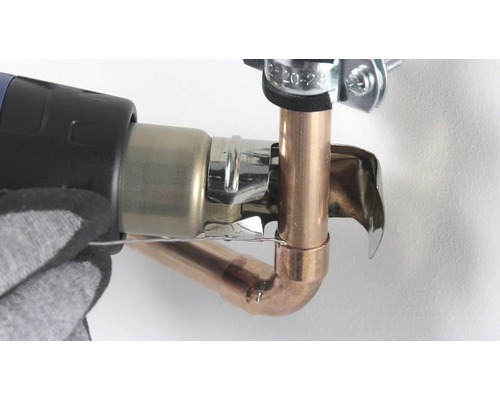 Lödning av kopparröranslutning med brännare