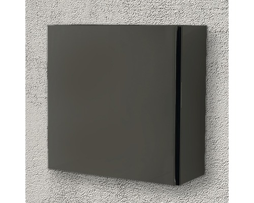 Grå brevlåda för väggmontering